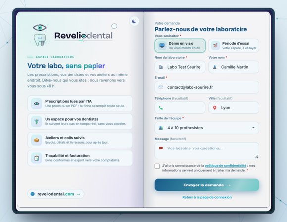 La demande de démo ou d'essai, en ligne